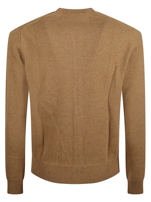 Cardigan with heart logo COMME DES GARÇONS PLAY | AXN0910513CAMEL